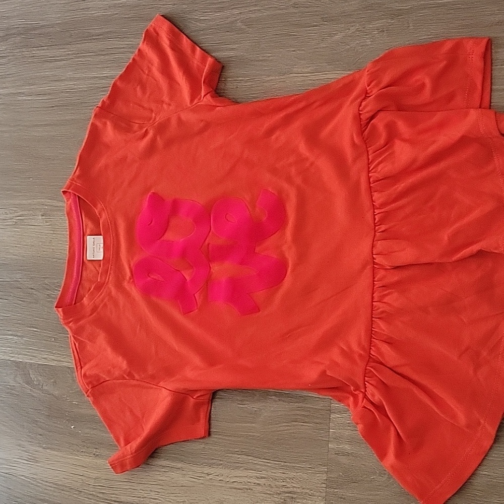 Girls graphic tee. Brand=Arturo Calle. Size=12. Color=Red